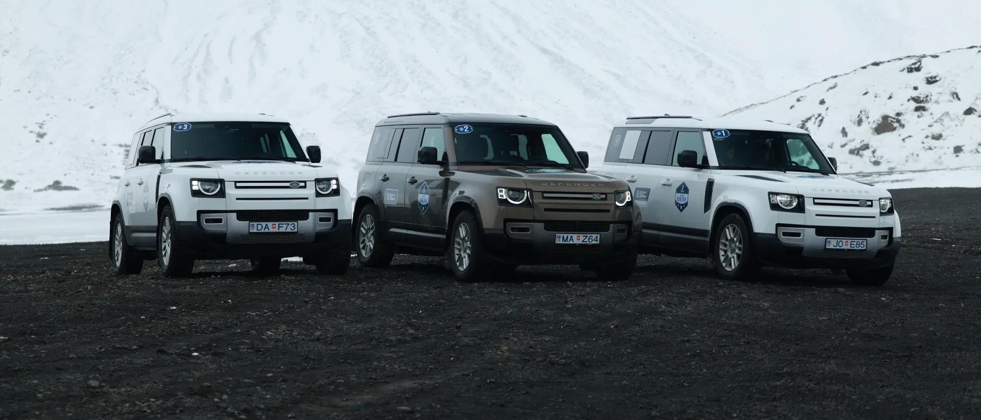 Roverland Voyage camper van convoy in the Alps